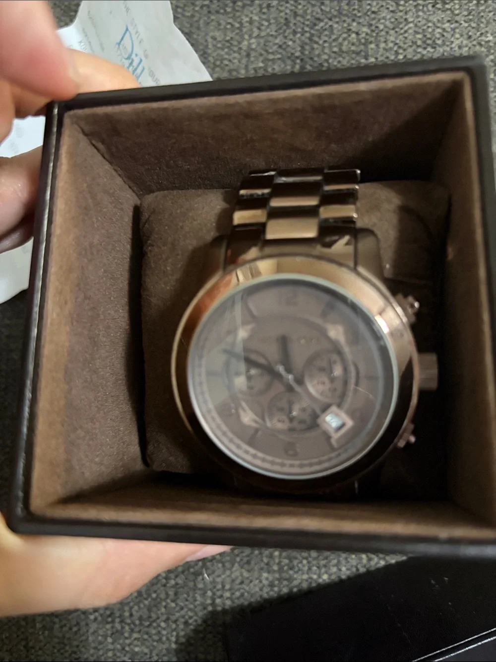 Michael Kors Women’s Brown Gold Chronograph Watch